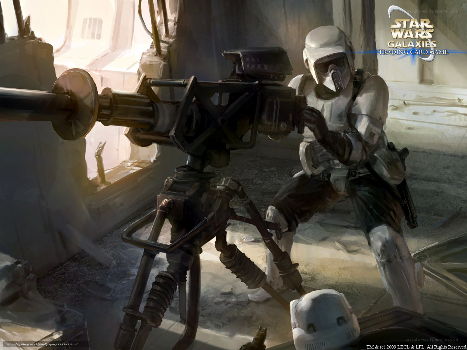 Imperial soldier with heavy weapon