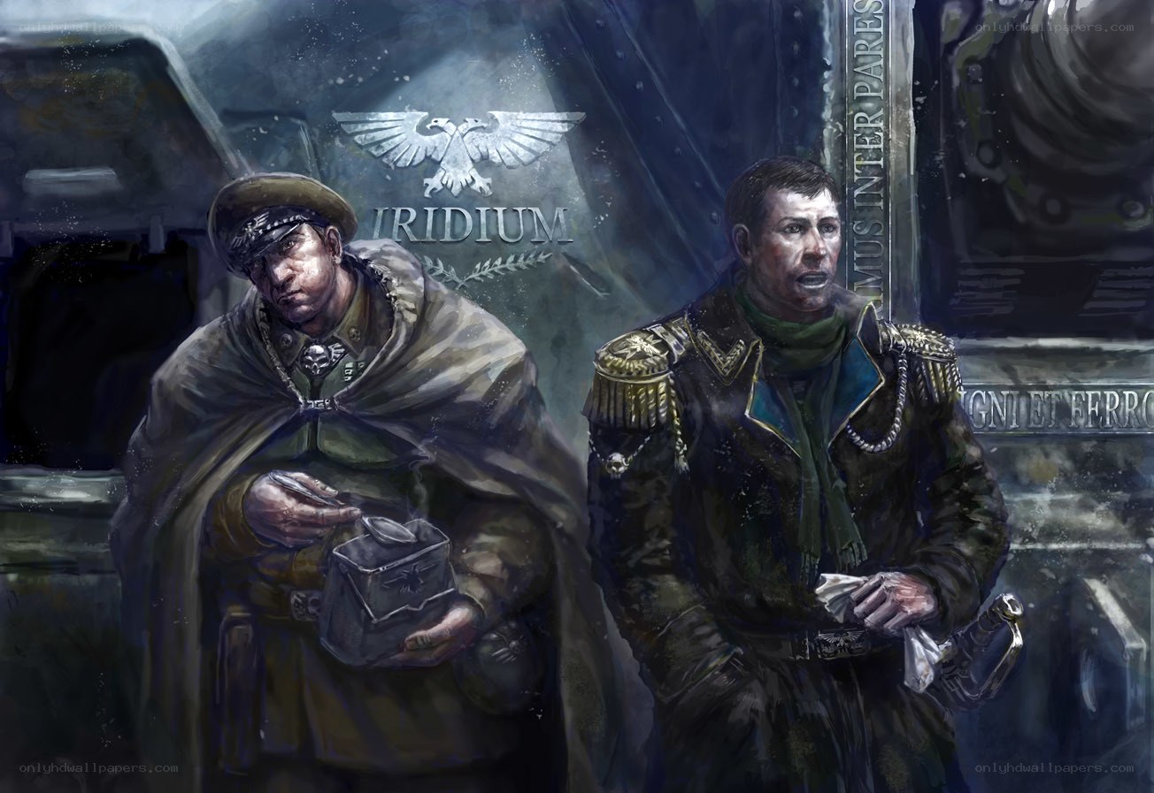 Imperial soldiers in a war-torn setting