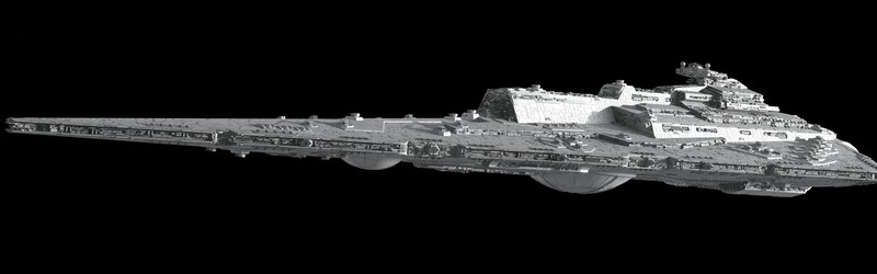 Imperial Star Destroyer — Gray, Dramatic, 3d Render, Spaceship, Space