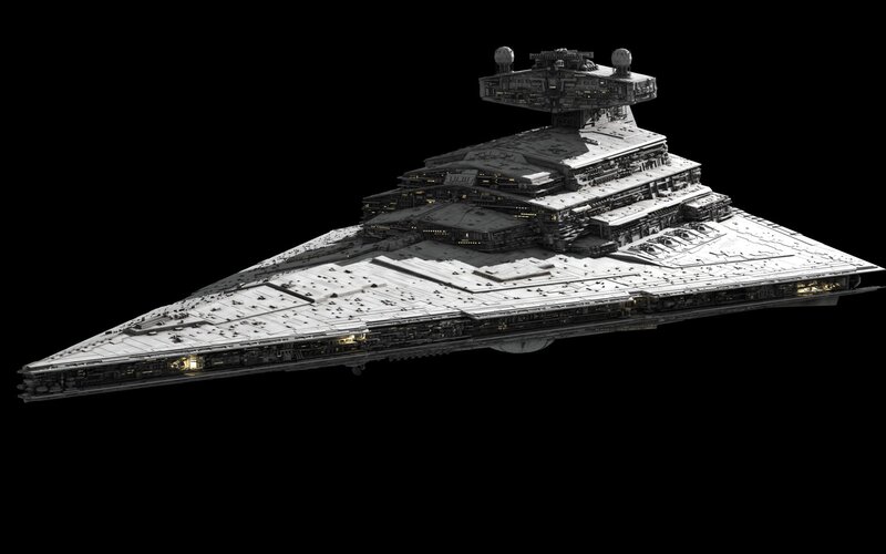 Imperial Star Destroyer — Gray, Dramatic, 3d Render, Spaceship, Spacecraft, Starship