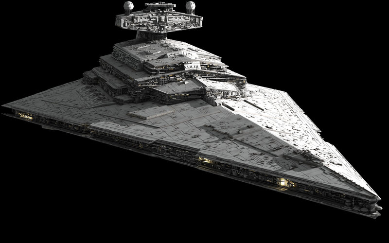 Imperial Star Destroyer — Gray, Dramatic, 3d Render, Spaceship, Star Wars, Spacecraft