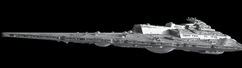 Imperial Star Destroyer — Gray, Dramatic, 3d Render, Spaceship
