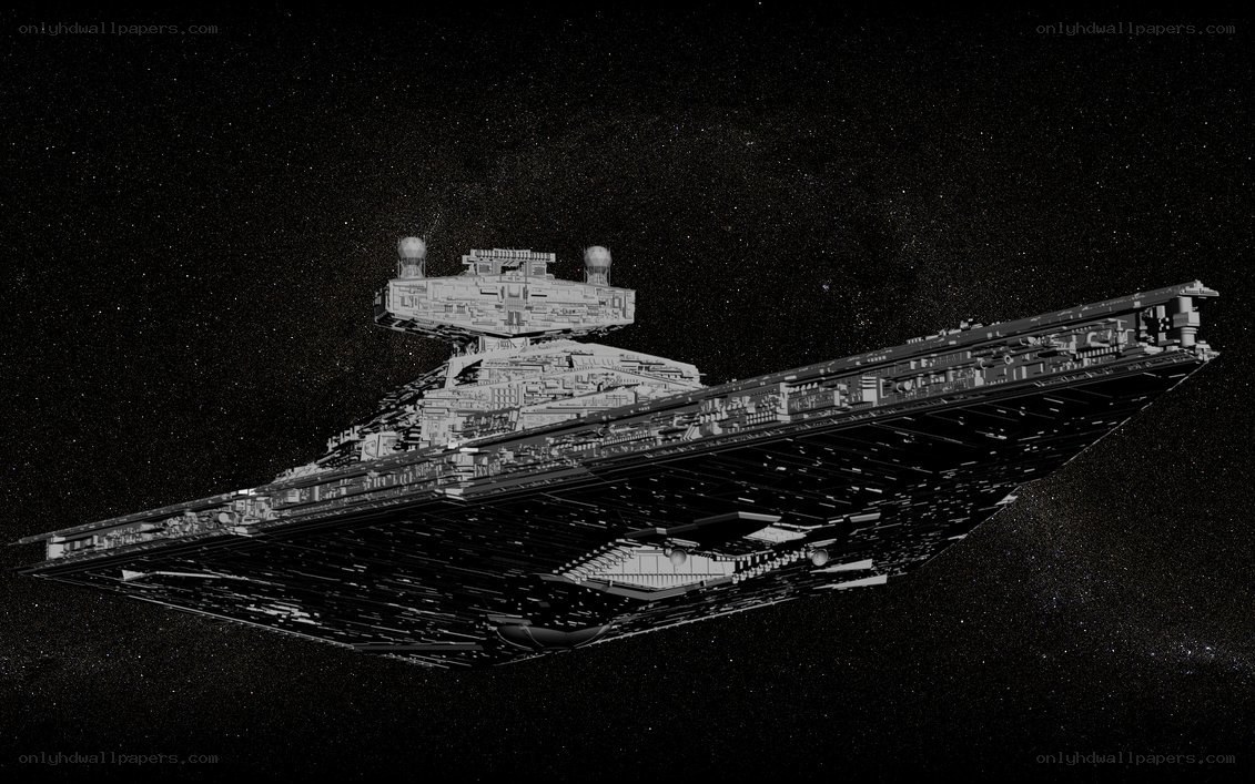 Imperial Star Destroyer in space