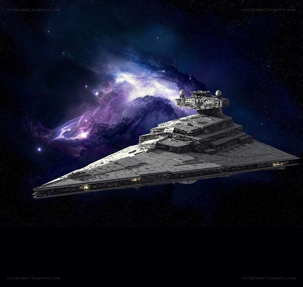 Imperial Star Destroyer in space