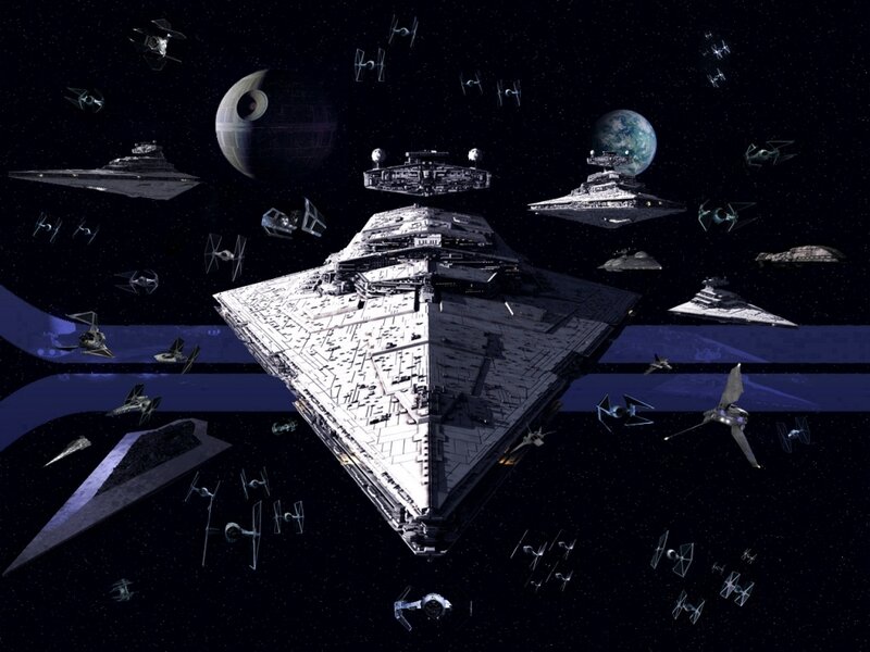 Imperial Star Destroyers — Black, Dramatic
