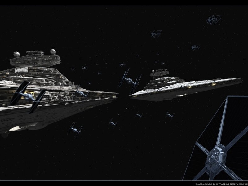 Imperial Star Destroyers — Black