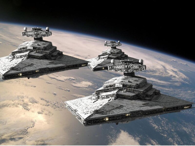 Imperial Star Destroyers — Gray, Dramatic