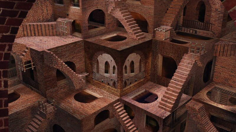 impossible brick structure