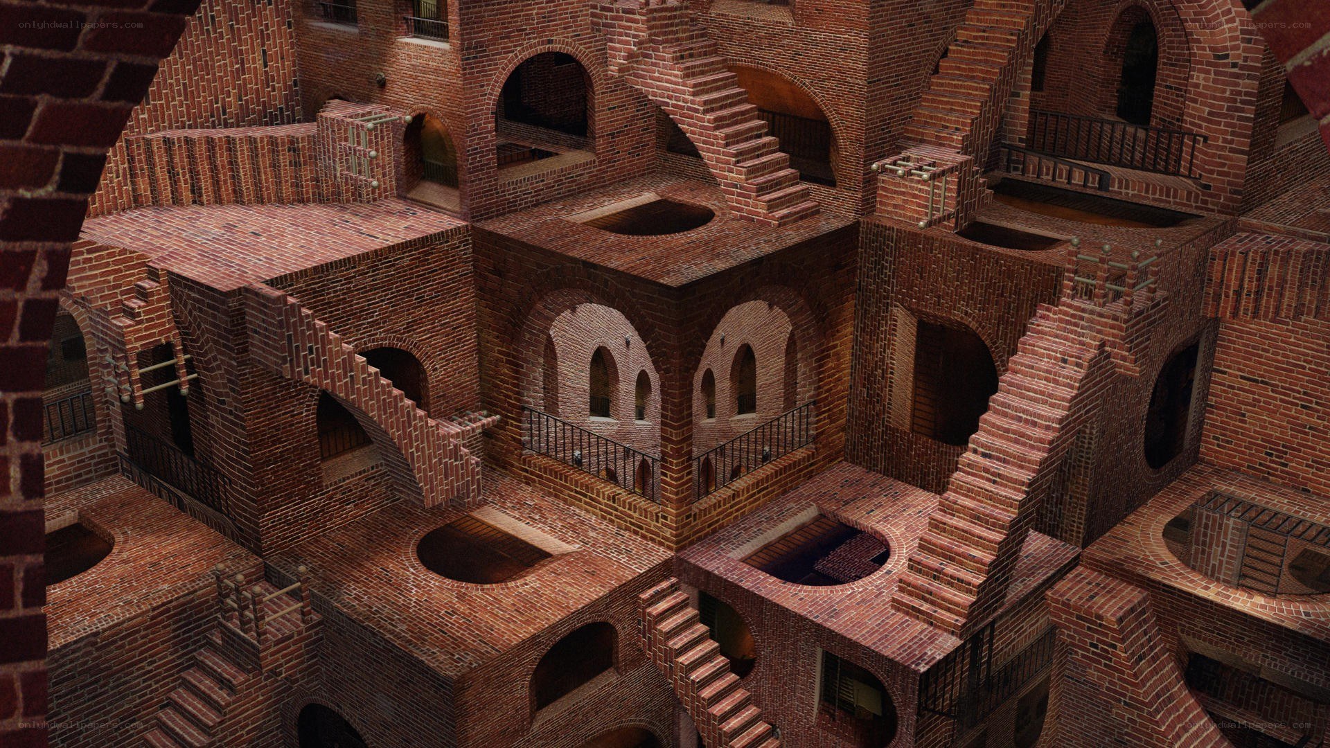 impossible brick structure