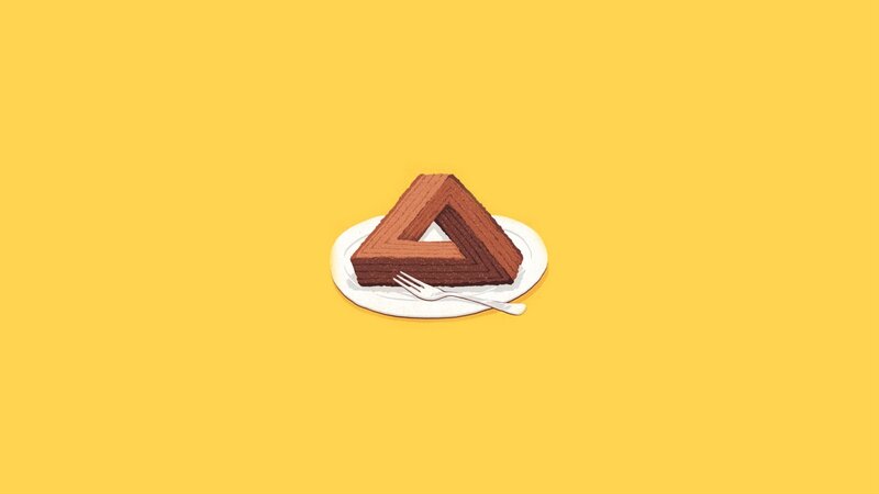 Impossible Triangle Cake