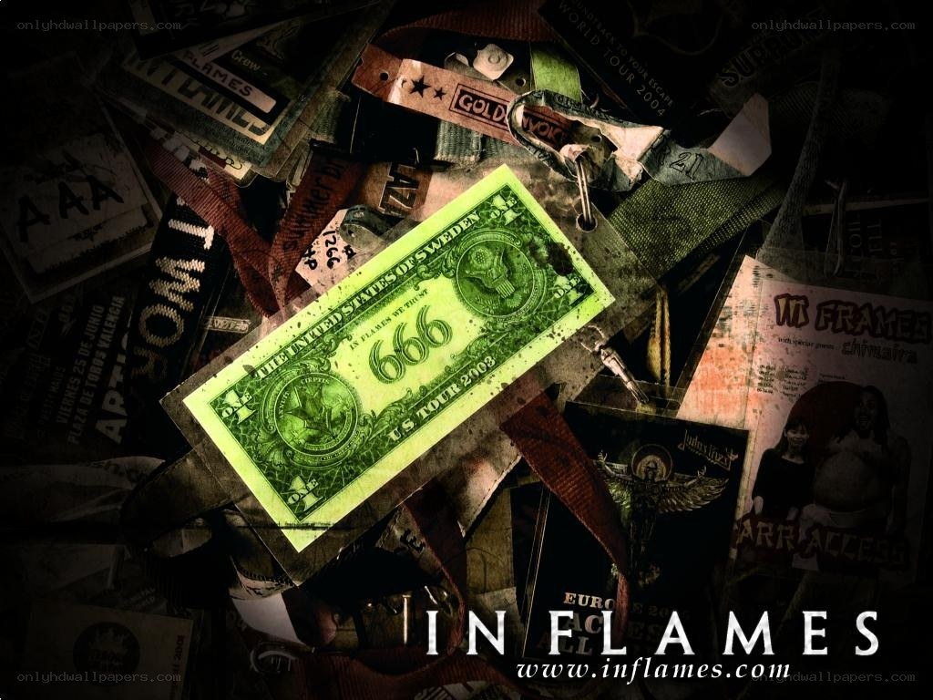 In Flames tour memorabilia