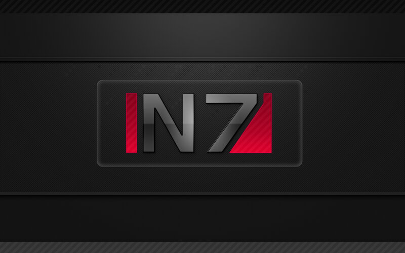 IN7 logo on dark background