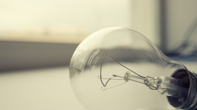 Incandescent Light Bulb — White