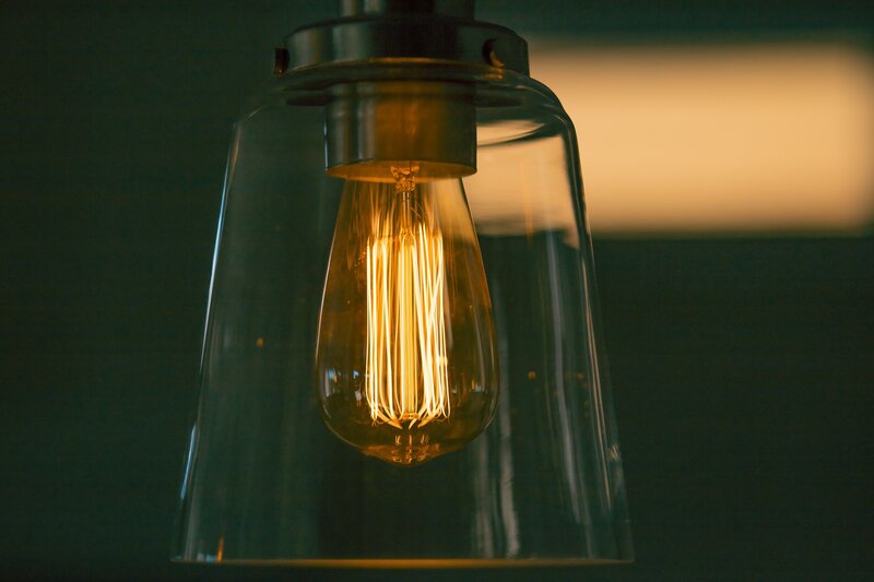 Incandescent Light Bulb — Yellow