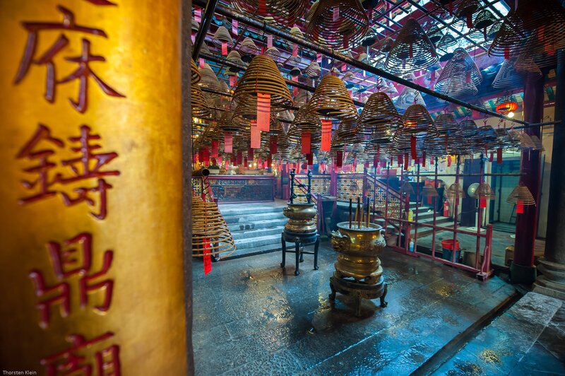 Incense Coils in Temple — Gold