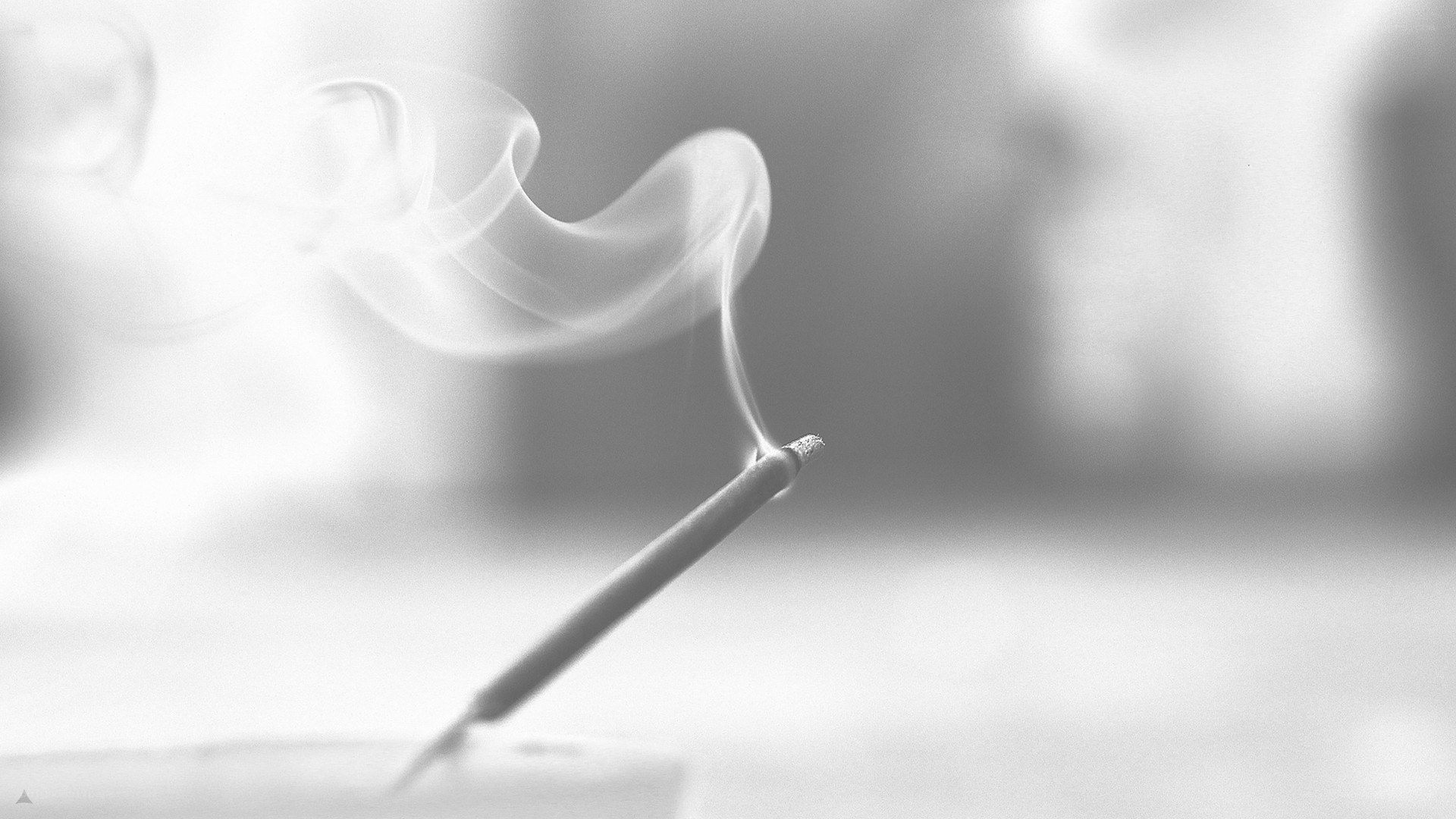 Incense smoke rising