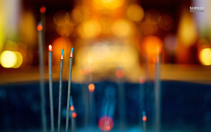 Incense Sticks Burning