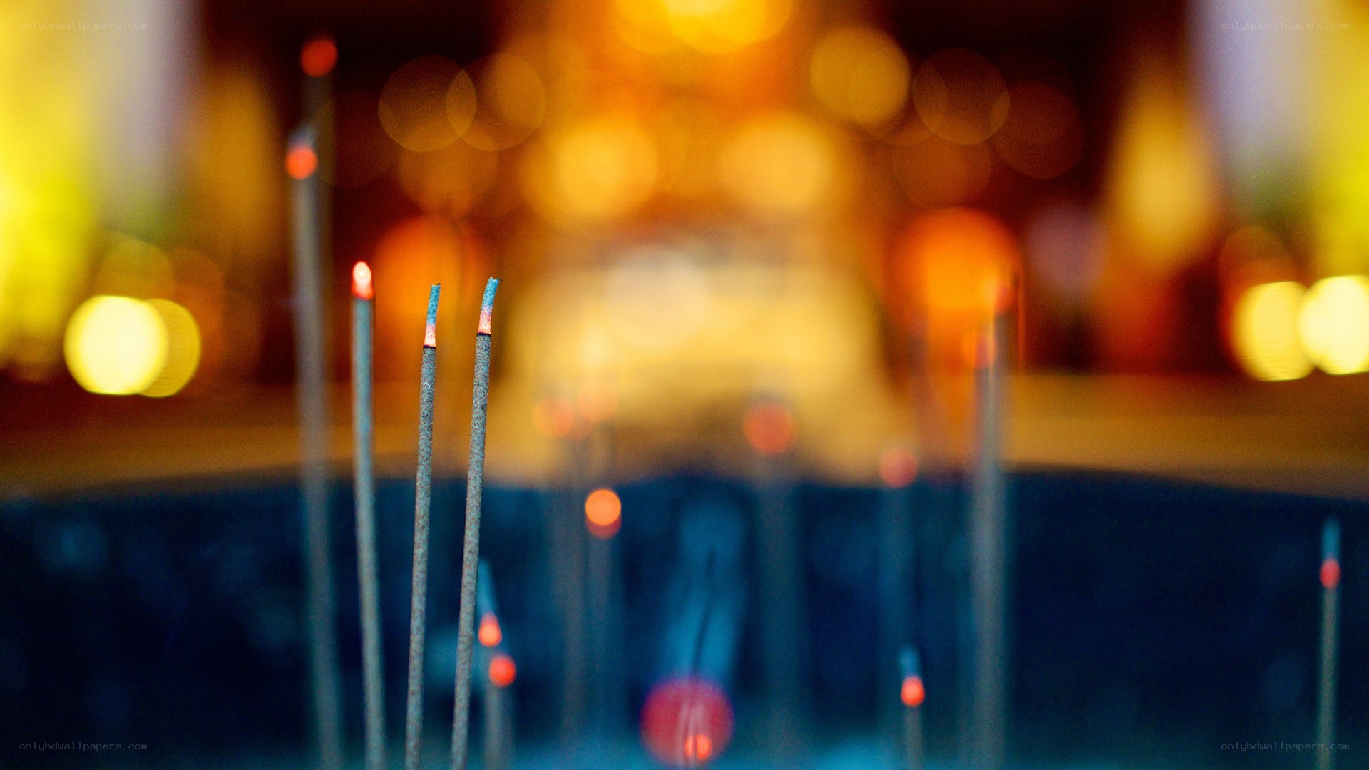 Incense sticks in a temple