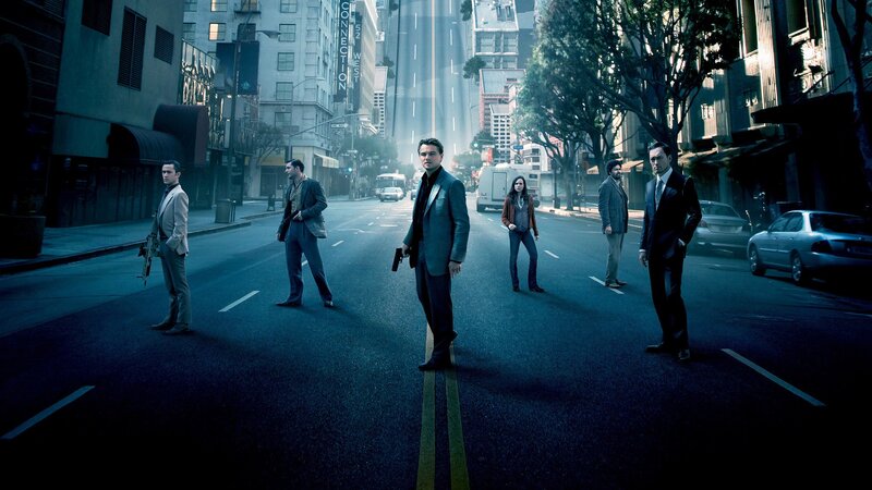 Inception movie cast on street