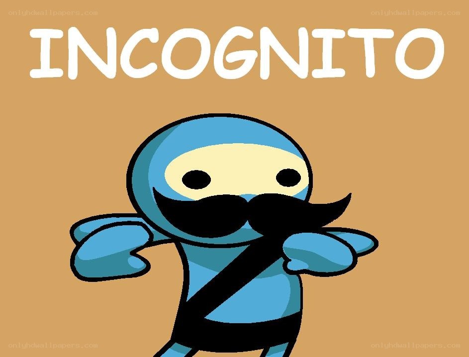 Incognito character with mustache