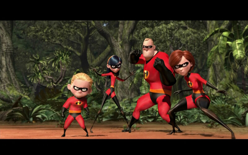 Incredibles family in jungle