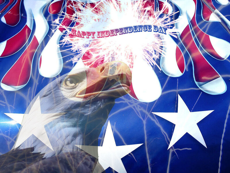 Independence Day eagle graphic