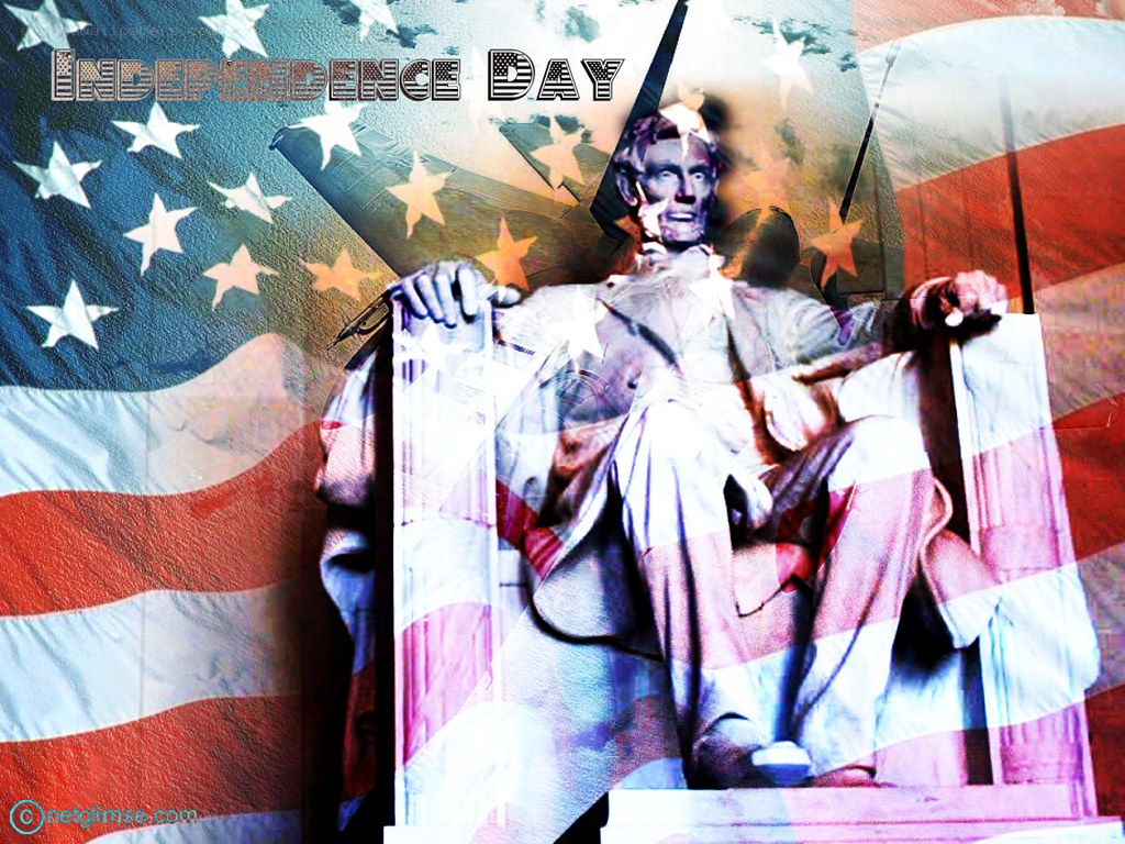 Independence Day with Lincoln Memorial