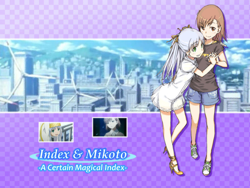 Index and Mikoto artwork