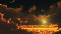 1600x1200 goldencloudscape