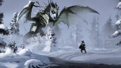 2012 (Year) dragon creature fantasy art knight Face/Off