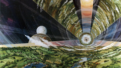 3d abtract cg tunnel