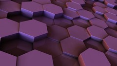 3d hexagon minimalistic digital art Retina Display