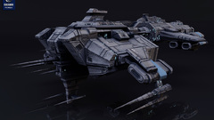 3d spaceship artwork Ferox