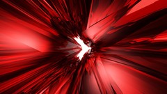 3D view abstract red
