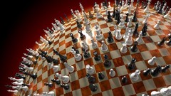 3D view chess match