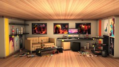 3D view home kitchen