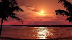 3D view sunrise Landscapes