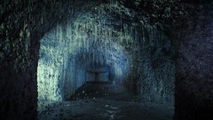 Abandoned caves cityscapes Stalactites