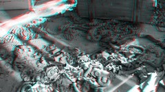 Abandoned Chernobyl old buildings anaglyph