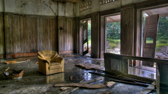Abandoned House room architecture