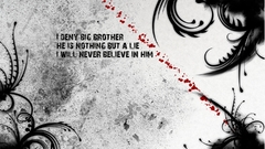 Abstract 1984 Typography blood