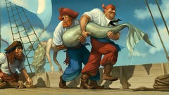 Abstract advertisement Big Fish artwork pinups