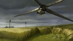 Abstract advertisement broken frames artwork pinups