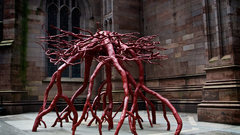 Abstract Art work red