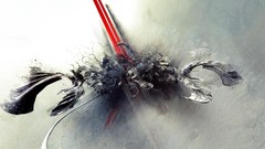 Abstract artistic skrillex logo