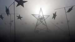 Abstract artwork burning man