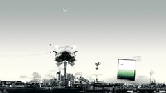 Abstract artwork complex magazine