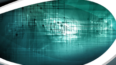 Abstract awesome cyberworld