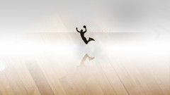 Abstract basketball 3d dunk