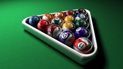Abstract billiards lines multicolor pool table